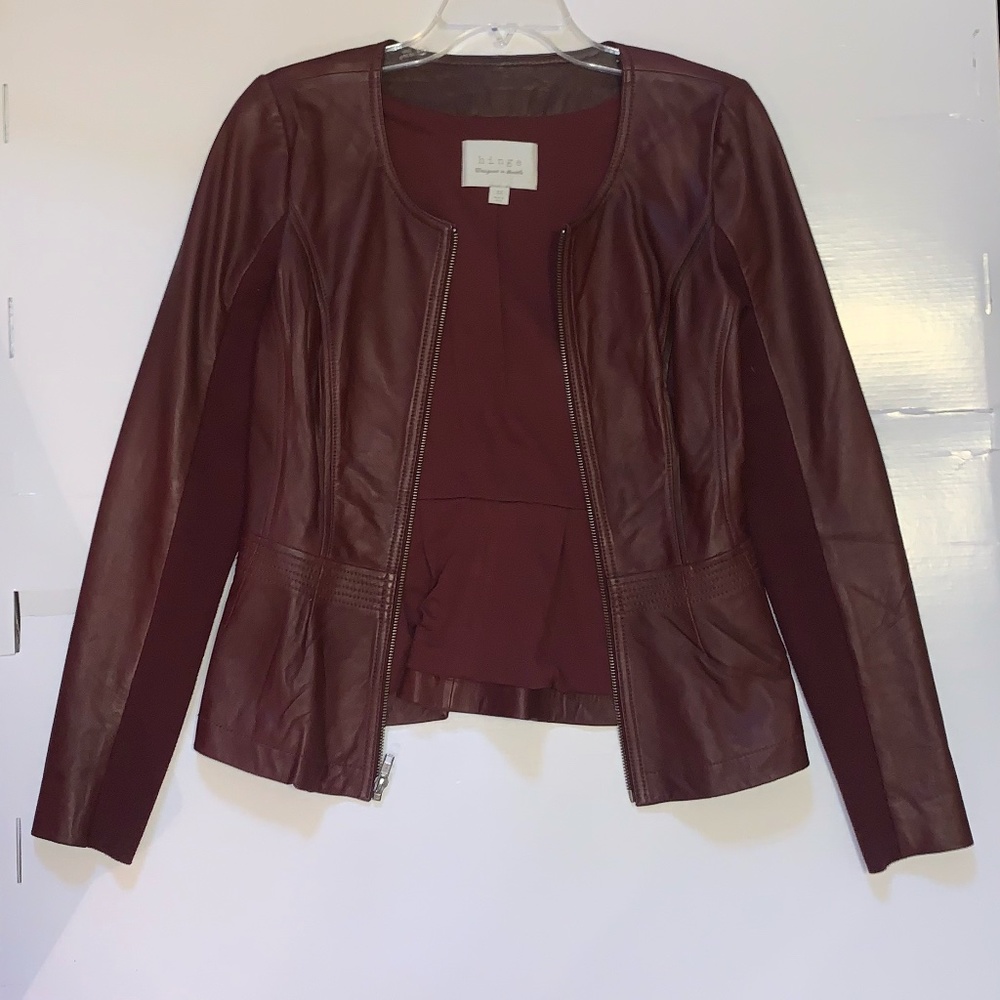 Hinge Real Leather JaCket